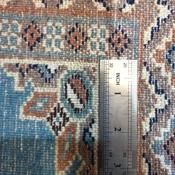 New Handmade 5x3 Pak Blue Brown Wool Cotton Jaldar Bedroom Floor Area Rug Carpet